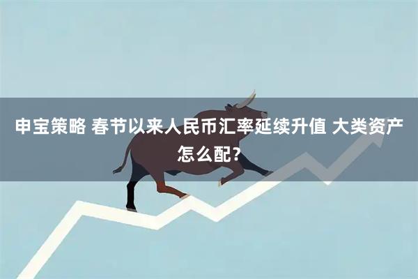 申宝策略 春节以来人民币汇率延续升值 大类资产怎么配？