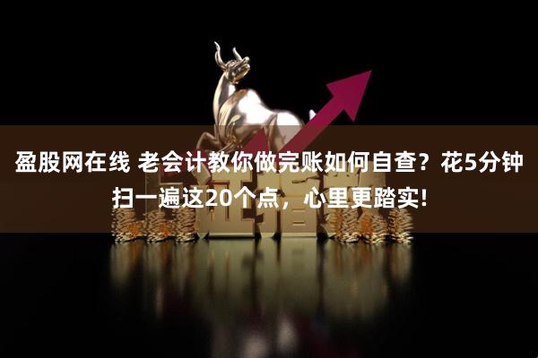 盈股网在线 老会计教你做完账如何自查？花5分钟扫一遍这20个点，心里更踏实!