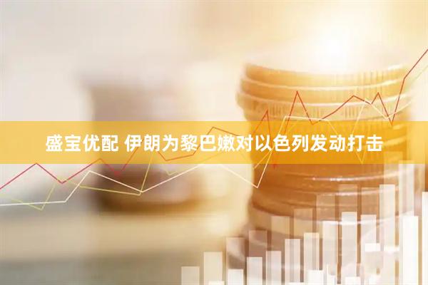 盛宝优配 伊朗为黎巴嫩对以色列发动打击